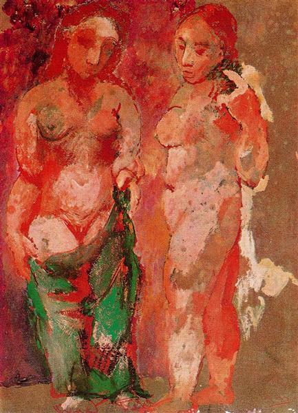 Pablo Picasso Nude Woman Naked Face And Nude Woman Profile